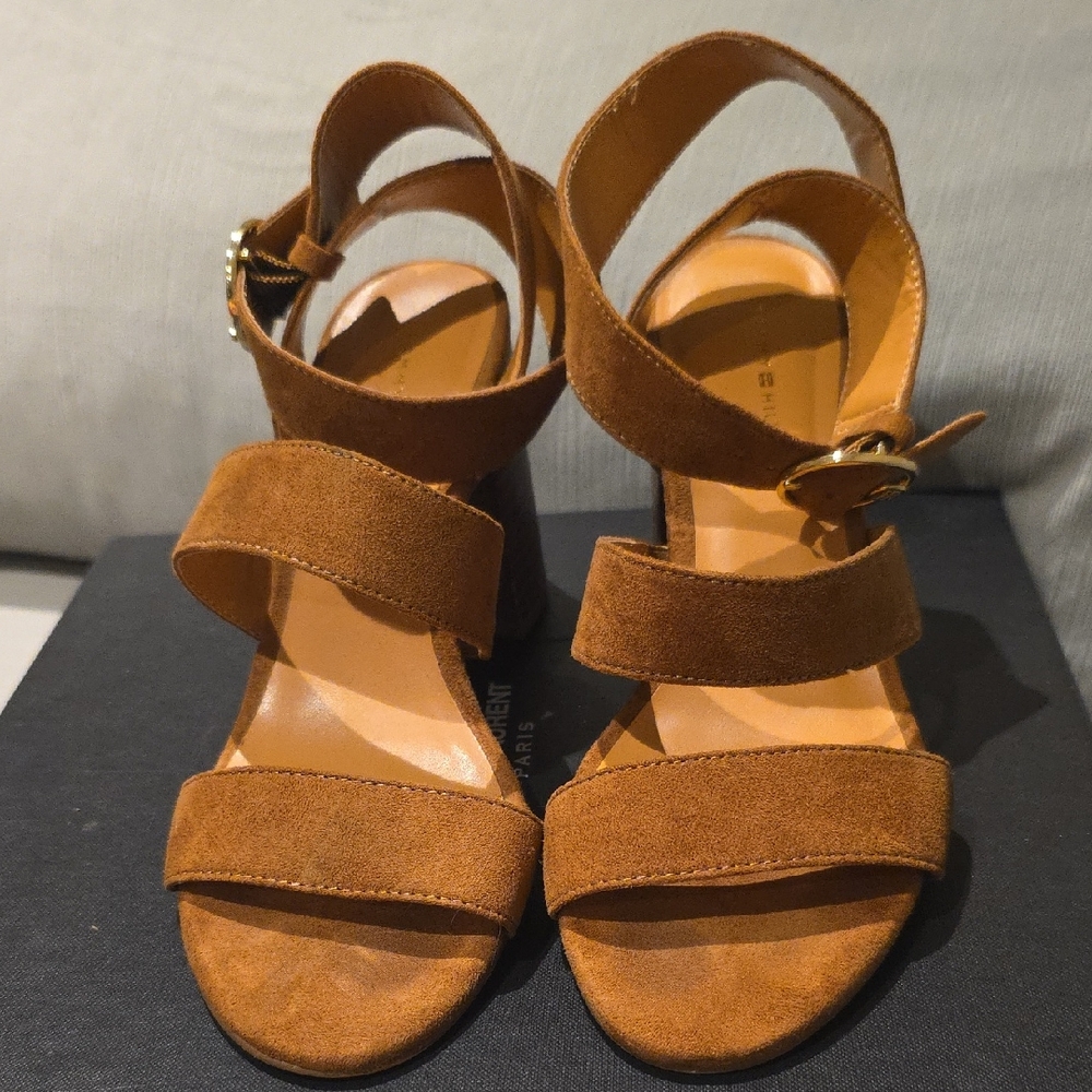 Tommy Hilfiger Tan Suede Women's Sandals